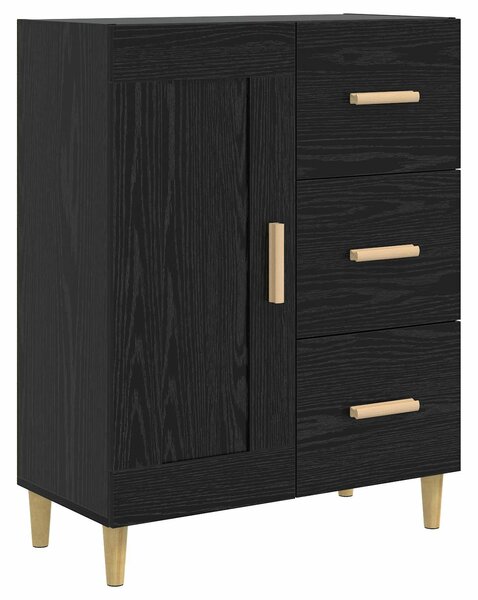 VidaXL Széf Fekete Tölgy 69,5 x 34 x 90 cm Szerelt Fa
