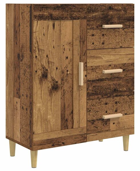 VidaXL Széf Antik Fa 69,5 x 34 x 90 cm Szerelt Fa
