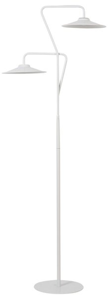 Kétégős fehér fém LED asztali lámpa 140 cm GALETTI