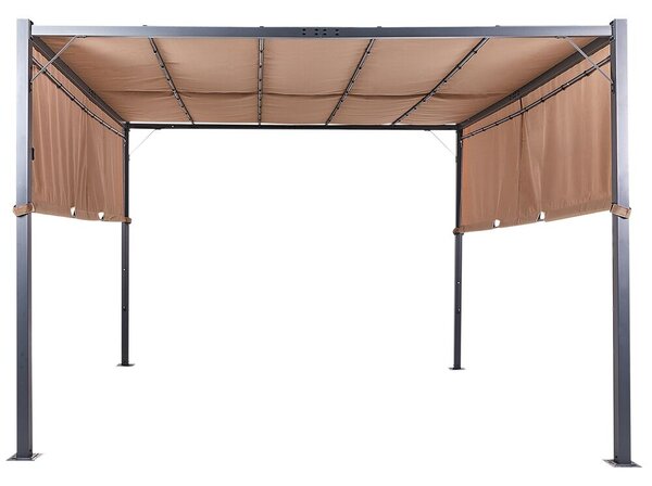 Pavilon LED PARGA Fém 310 cm 310 cm Barna