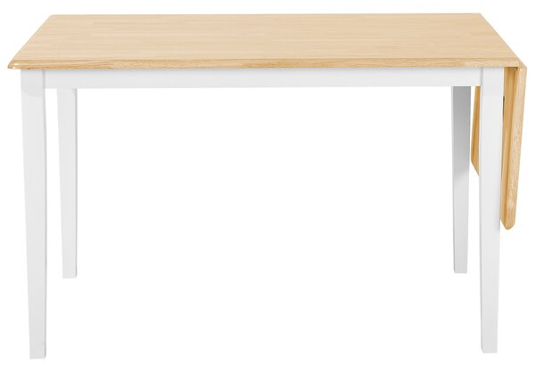 Kihúzható étkezőasztal LOUISIANA Világosbarna 120/160 cm 75 cm Keményfa