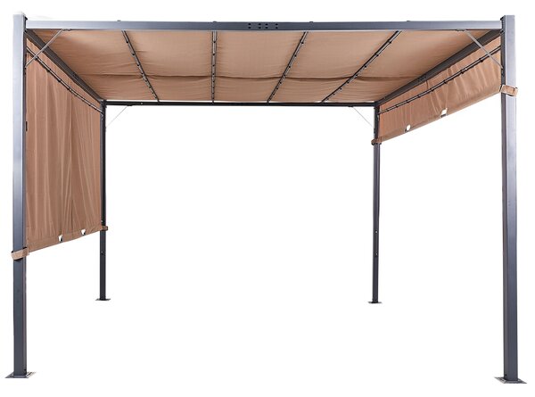 Pavilon LED PARGA Fém 310 cm 310 cm Barna