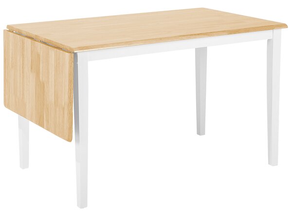 Kihúzható étkezőasztal LOUISIANA Világosbarna 120/160 cm 75 cm Keményfa