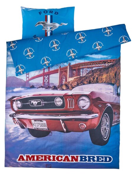 3D pamut ágyneműhuzat MUSTANG LEGEND színes, 100% pamut Ágyneműhuzat mérete: 80 x 80 cm | 135 x 200 cm