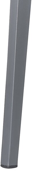 Kerti asztal MILETO 140 cm 80 cm Üveg Szürke