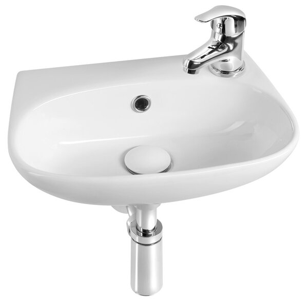 Aqualine Aqualine, VELSA kerámia mosdó 40x29cm, fehér, NP479