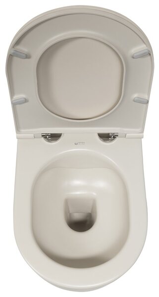 Isvea Isvea, INFINITY fali WC-csésze, perem nélküli, 36,5x53cm, elefántcsont, 10NF02005-2K