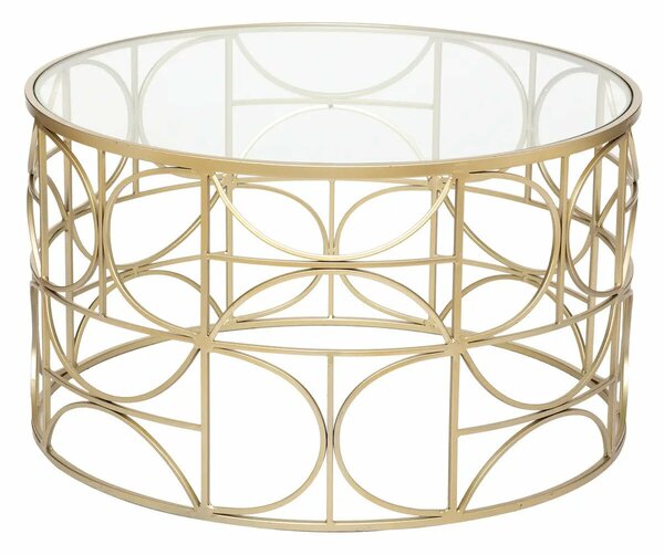 Atmosphera Artif Gold dohányzóasztal, 70 cm, Arany