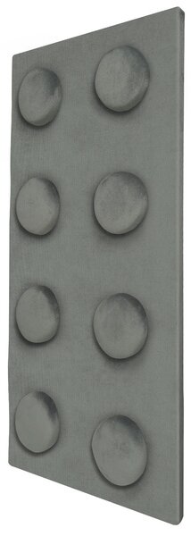 Kárpitozott panel gyerekszobába LEGO 25x50cm – sötét szürke