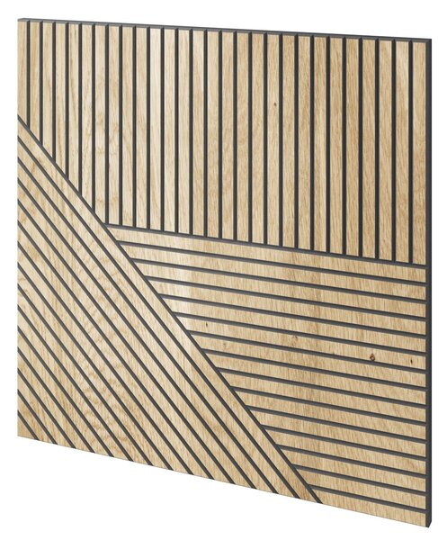 Tölgy furnér borítású mart MDF panel 60 x 60 cm – Toledo