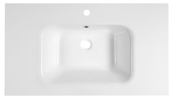 Sapho Sapho, ARECA mosdó öntött márványból, 91x51,5cm, fehér, AC091