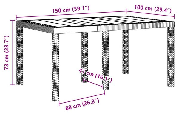 VidaXL 5 darabos Kerti Étkezőszett párnákkal Antracit Poli Rattan