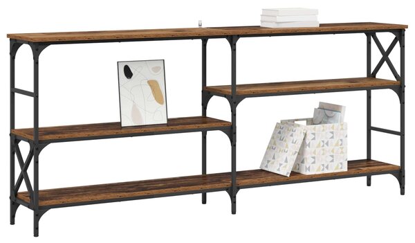 VidaXL Konzolasztal Antik Fa 180 x 29 x 76,5 cm fém PB