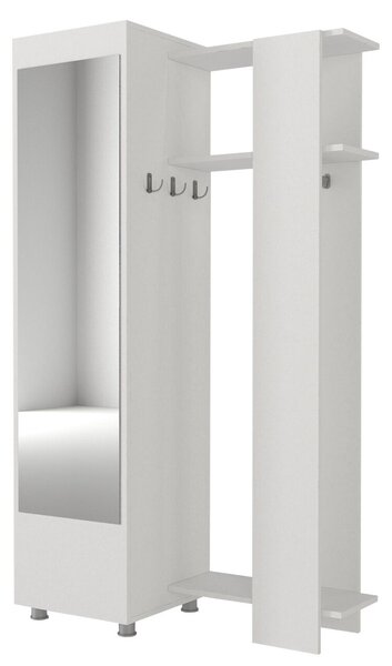 Antre Mirrored Coat Stand White