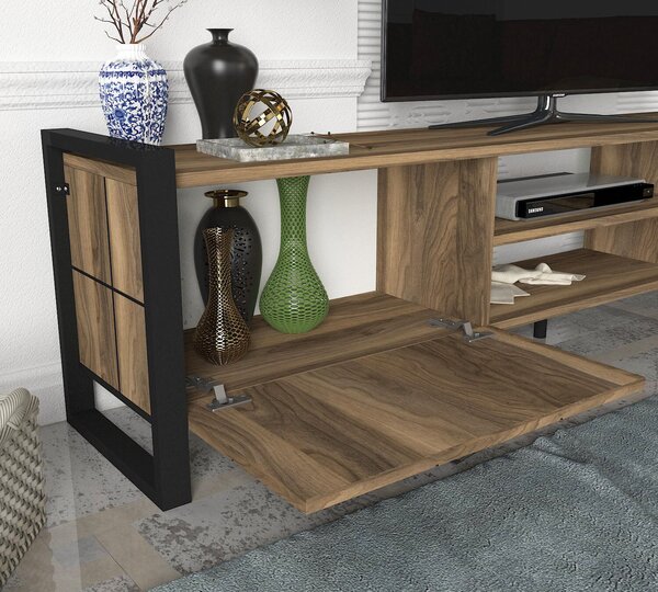 Exclusive Lost Iron Tv Unit Walnut