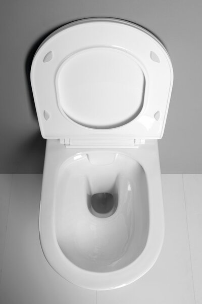 Bruckner Bruckner, IMOGEN fali WC-csésze, perem nélküli, 36x50cm, fehér, 201.508.0