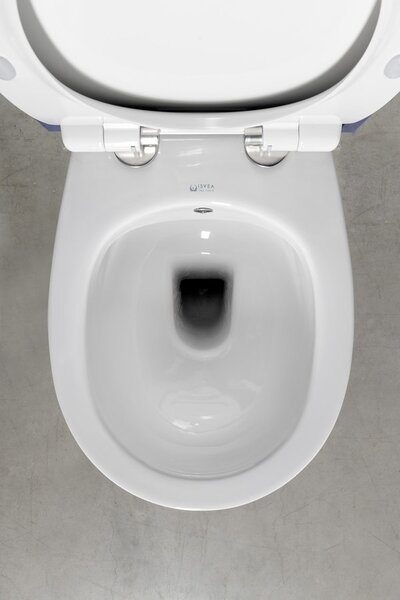 Isvea Isvea, SENTIMENTI CLEANWASH fali WC-csésze, beépített szeleppel és bidézuhannyal, perem nélküli, 36x51cm, fehér, 10ARS1101I