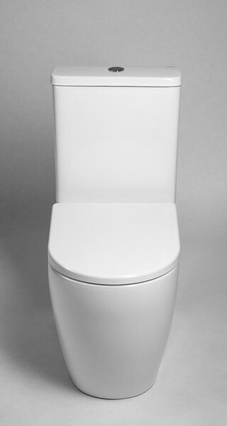 Sapho Sapho, TURKU kombi WC, Vortex Rimless, alsó/hátsó lefolyó, fehér, PC104V
