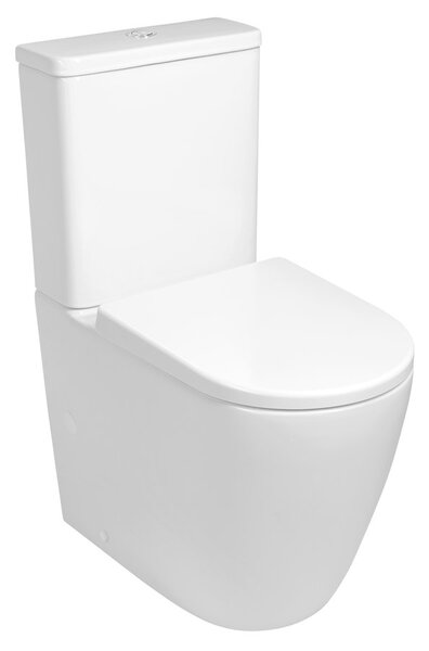 Sapho Sapho, TURKU kombi WC, Vortex Rimless, alsó/hátsó lefolyó, fehér, PC104V