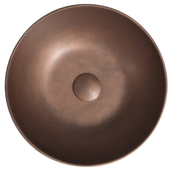 Sapho Sapho, FORMIGO beton pultra szerelhető mosdó, átmérő 39cm, matt réz, FG320
