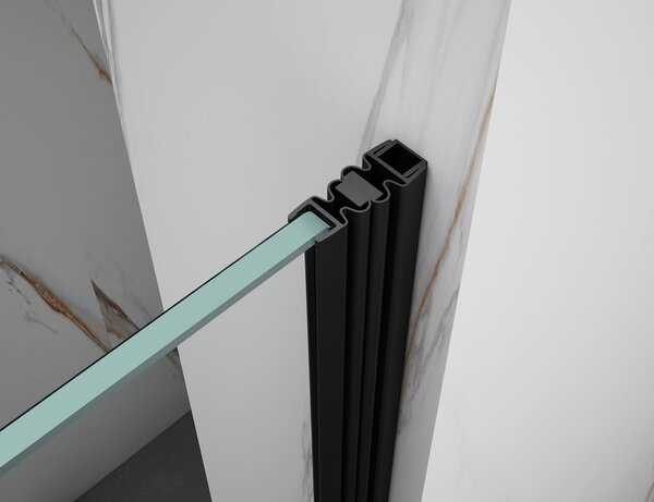 Gelco Gelco, SPIRIT BLACK téglalap alakú zuhanykabin 1000x900mm bal/jobb változat, GI1010BGI3590B
