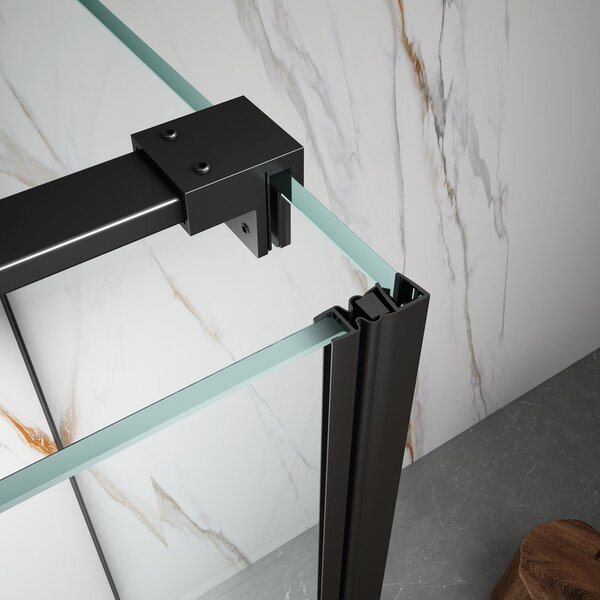 Gelco Gelco, SPIRIT BLACK téglalap alakú zuhanykabin 1000x900mm bal/jobb változat, GI1010BGI3590B