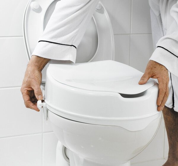Ridder Ridder, mozgáskorlátozott WC-ülőke, 10 cm-rel megemelt, fekete, A0071010
