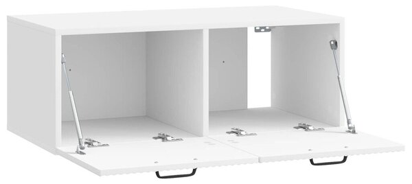 Fali TV szekrény Magasfényű Fehér 78,5 x 41 x 30 cm Szerelt Fa