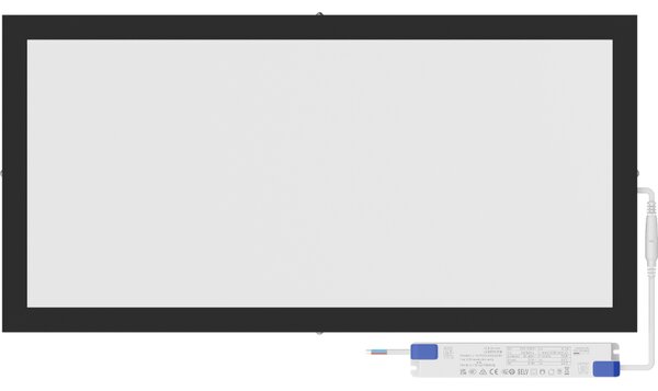 Mexen Brill-S, mennyezeti LED panel 60×30 cm, 24 W, semleges fehér 4000K, L207-060-030-2440-70