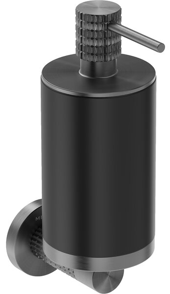 Mexen Triv, fali szappanadagoló, fekete/szálcsiszolt grafit, 250ml, 70A33058-66B