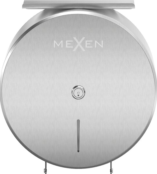 Mexen Spira-H+, WC-papírtartó telefontartóval, szálcsiszolt acél, 70K561-01