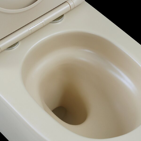 Invena Tavro, fali WC-csésze 490x360x350 mm + WC-ülőke, QFS, bézs-cappuccino, INV-CE-71-008-Y