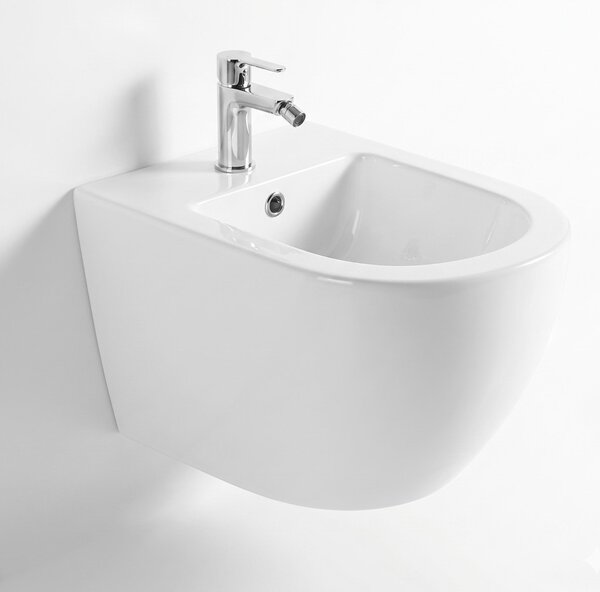 Erga Lily, fali bidé 490x360x320 mm, fényes fehér, ERG-V03-LILY-BD-WH