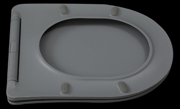 Invena Tavro, fali WC-csésze 490x360x350 mm + WC-ülőke, QFS, szürke, INV-CE-71-007-Y