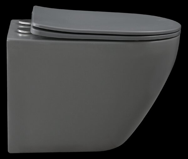 Invena Tavro, fali WC-csésze 490x360x350 mm + WC-ülőke, QFS, szürke, INV-CE-71-007-Y