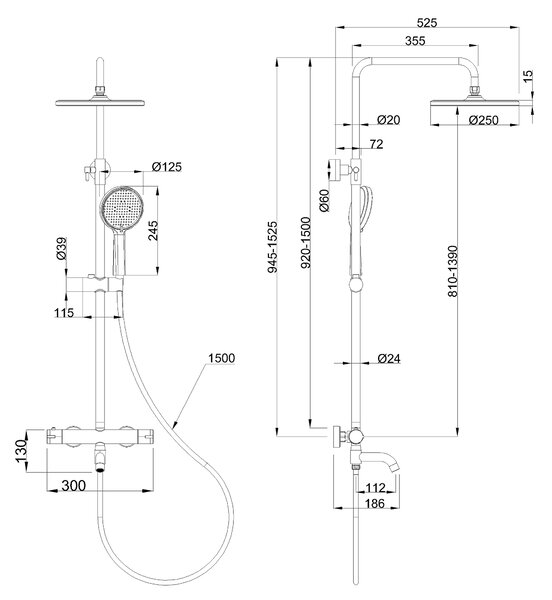 Invena Salamina, kád/zuhany szett termosztátos keverőcsappal, króm, INV-AU-11-T01-V Leták: https://cloud.invena.pl/s/nnXaZKg3crBrRkz/download?path=%2FPliki%20do%20strony%20www%2FAU-11-T01-V/Inne/AU-11-T01-V-ulotka…