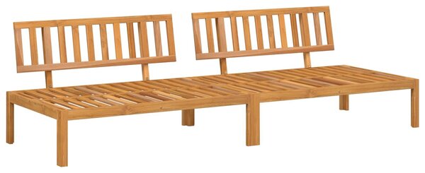 VidaXL Kanapé Szett párnával Antracit 240 x 80 x 69 cm Tömör Akácfa