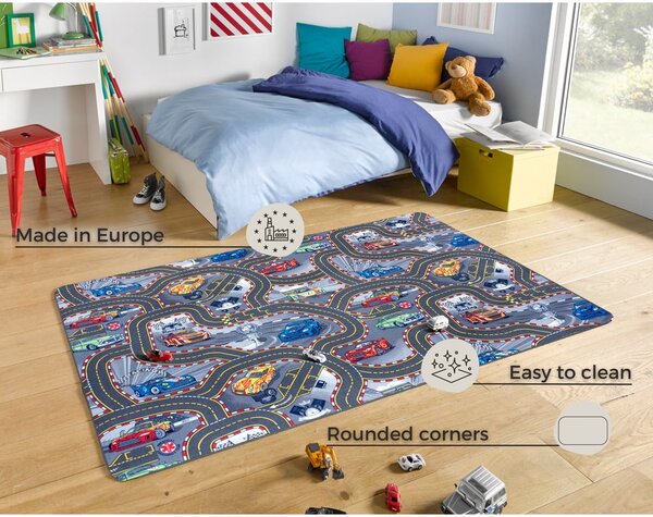 Play Race Track gyerekszőnyeg, 160 x 240 cm - Hanse Home