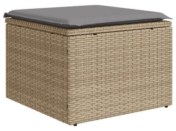 VidaXL Polyrattan Kerti Ülőgarnitúra - 9 részes - Bézs