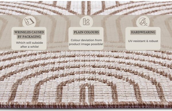 Barna kültéri szőnyeg 160x230 cm Pangli Linen – Hanse Home