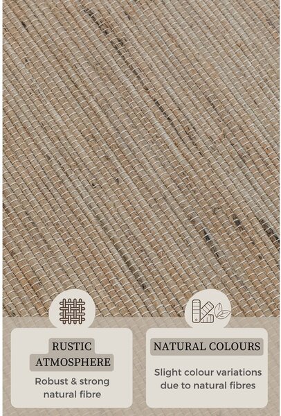 Bézs futószőnyeg 80x200 cm Handloom – Hanse Home