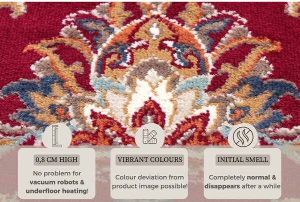 Piros szőnyeg 57x90 cm Orient Caracci – Hanse Home