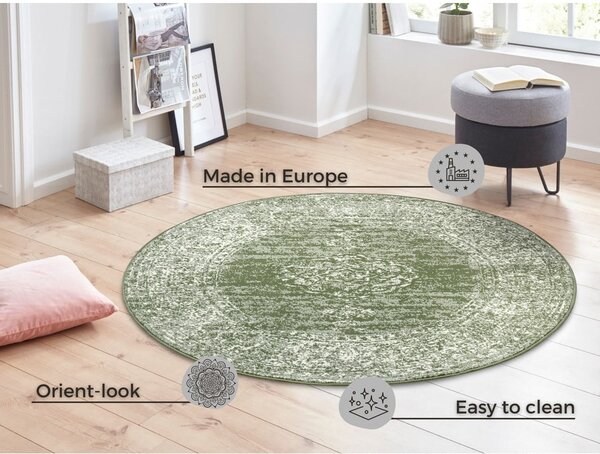 Zöld kerek szőnyeg ø 160 cm Méridional - Hanse Home