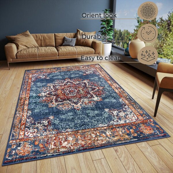 Sötétkék szőnyeg 57x90 cm Orient Maderno – Hanse Home