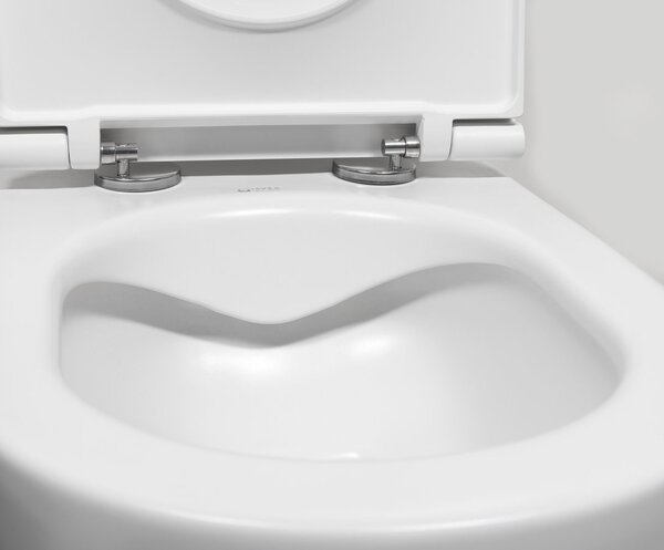 Isvea Isvea, INFINITY függő WC csésze, Perem nélküli, 36,5x53cm, matt fehér, 10NF02004-2L