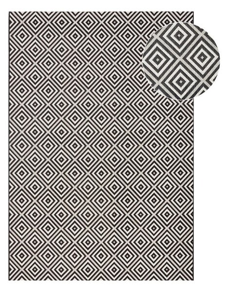 Karo fekete-fehér kültéri szőnyeg, 200 x 290 cm - NORTHRUGS