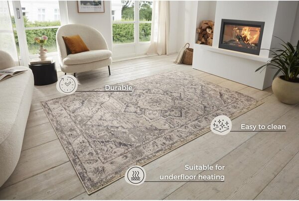 Szürkésbézs szőnyeg 120x170 cm Terrain Designer Sand – Hanse Home