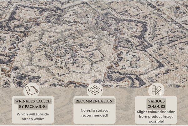 Szürkésbézs futószőnyeg 80x200 cm Terrain Designer Sand – Hanse Home