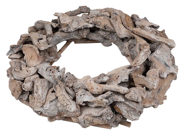 Lenore Uszadékfa Koszorúalap Antikolt Szürke 43,5x11cm