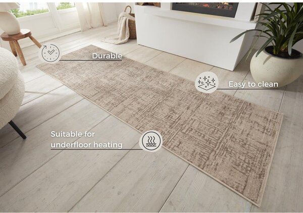 Barna-bézs futószőnyeg 80x200 cm Terrain – Hanse Home